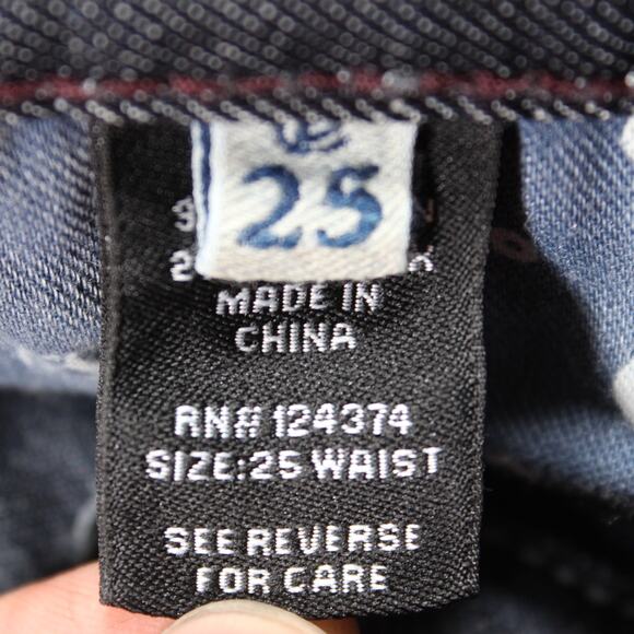 Earl Jean Jeans Womens 25x34 Blue Bootcut NWT Stud Pockets - Picture 5 of 11